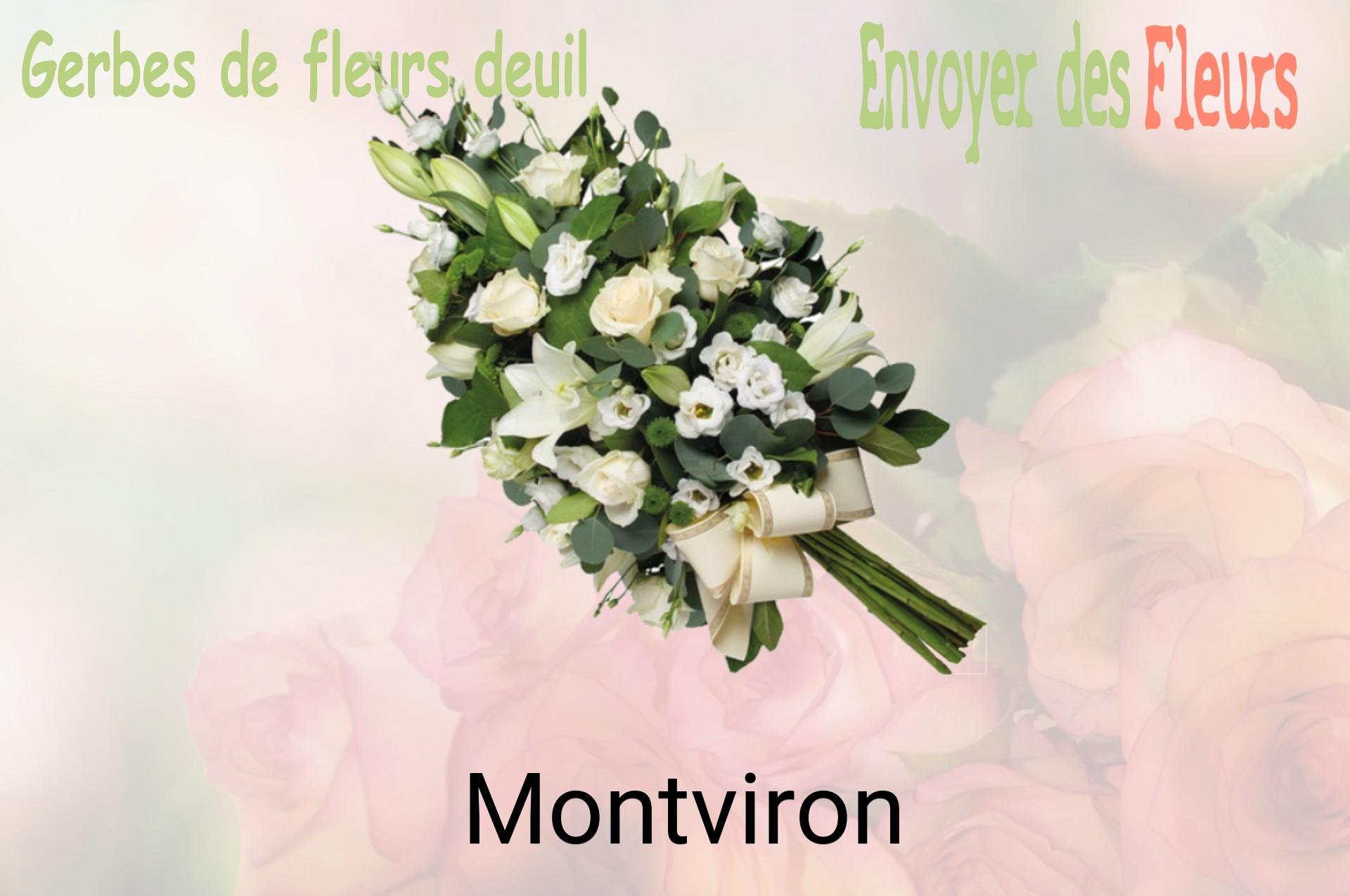 Gerbe de fleurs de deuil livrée à Montviron
